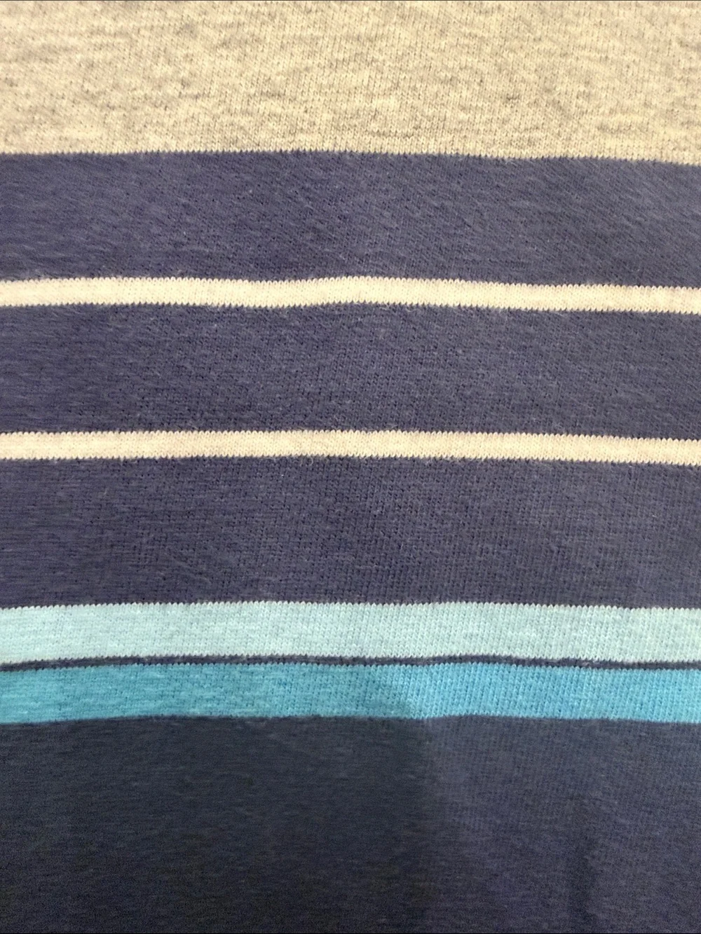 GAP KIDS Navy Cotton Polo with White, Gray and Light Blue Stripes SIZE XL-12